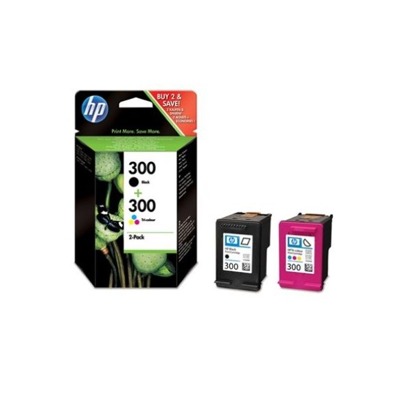 HP 300 NEGRO + TRICOLOR PACK TINTA ORIGINAL