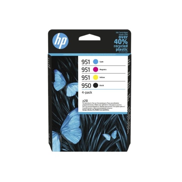 HP 950 + 951 Pack de 4 Cartuchos de Tinta Originales