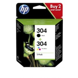 HP 304 Negro Tinta Original