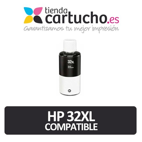 Botella de tinta HP 32XL Negro Compatible