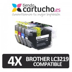 Pack 4 Brother LC3219XL Compatibles