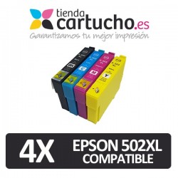 Pack 4 Epson 502XL Compatibles