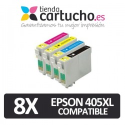 Pack 8 Epson 405XL Compatibles