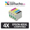 Pack 4 Epson 405XL Compatibles