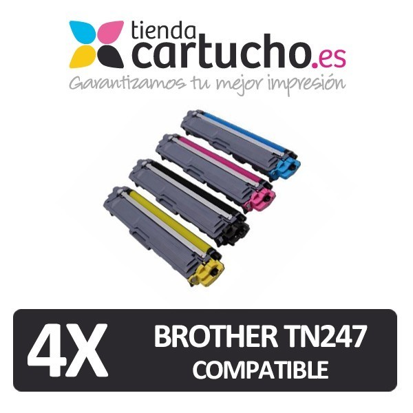 Pack de 4 Brother TN243 compatible