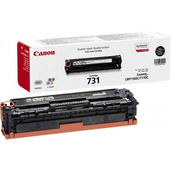 Canon 731BK toner negro original, referencia Canon 6272B002