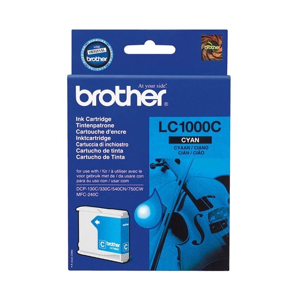 Brother LC-1000 cian cartucho de tinta original.