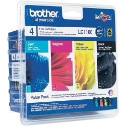 Brother LC1100 Rainbow pack (4 colores) cartucho de tinta original.