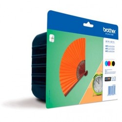 Brother LC129XL Rainbow pack (4 colores) cartucho de tinta original alta capacidad.