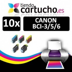 PACK 10 CANON BCI-3/5/6
