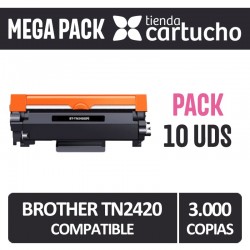 Dayma Tóner Compatible con Brother TN2420/2410 Negro