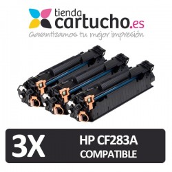 Pack 3 Toner compatibles HP...