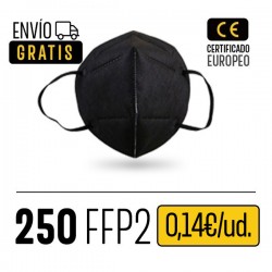 Pack 250 Negras Mascarillas...