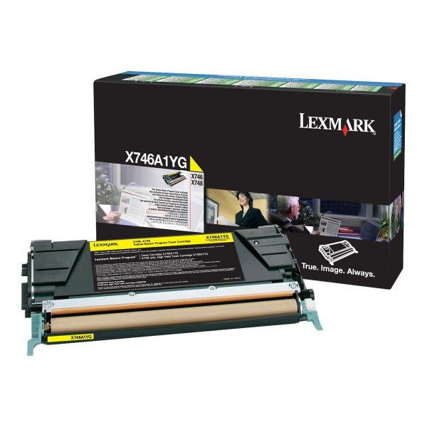 Original - Lexmark X746/X748 Amarillo Cartucho de Toner - X746A1YG