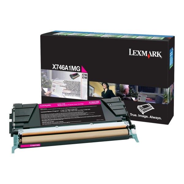 Original - Lexmark X746/X748 Magenta Cartucho de Toner - X746A1MG