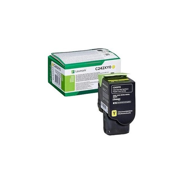 Original - Lexmark C2425/C2535/MC2425/MC2535/MC2640 Amarillo Cartucho de Toner - C242XY0