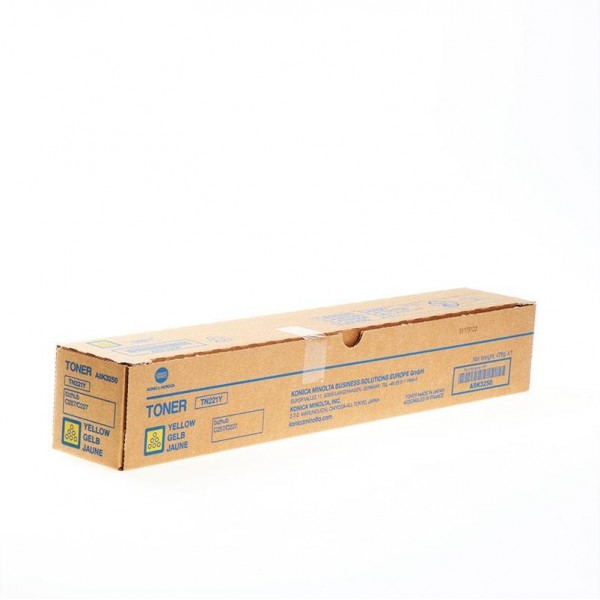 Original - Konica Minolta TN221 Amarillo Cartucho de Toner - TN221Y/A8K3250