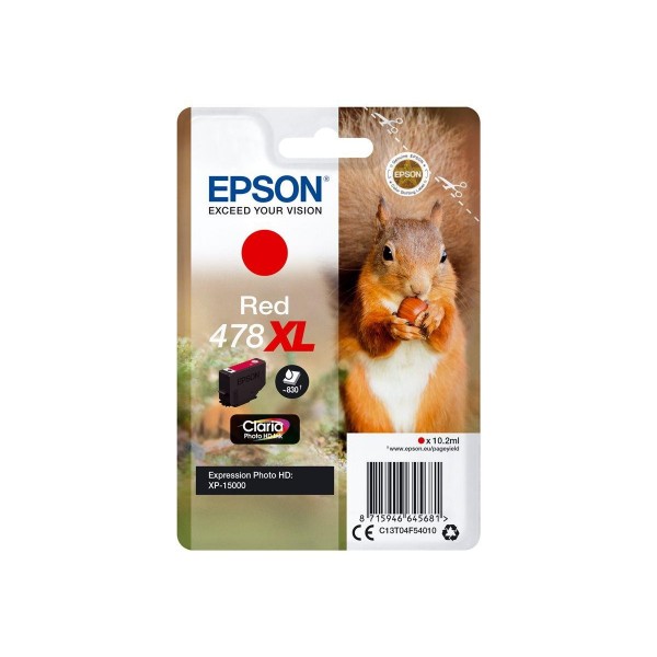 Original - Epson 478XL Rojo Cartucho de Tinta - C13T04F54010