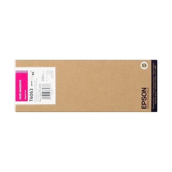 Original - Epson T6063 Magenta Vivido Cartucho de Tinta - C13T606300