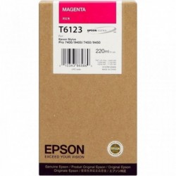 Original - Epson T6123 Magenta Cartucho de Tinta - C13T612300