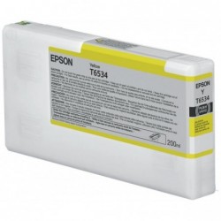 Original - Epson T6534 Amarillo Cartucho de Tinta - C13T653400