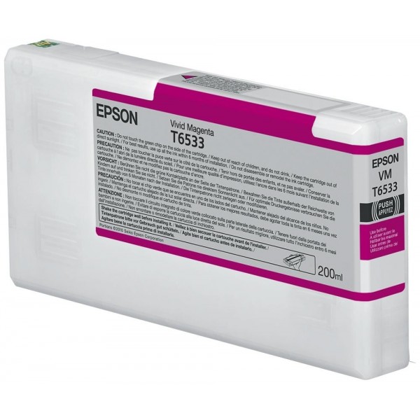 Original - Epson T6533 Magenta Cartucho de Tinta - C13T653300