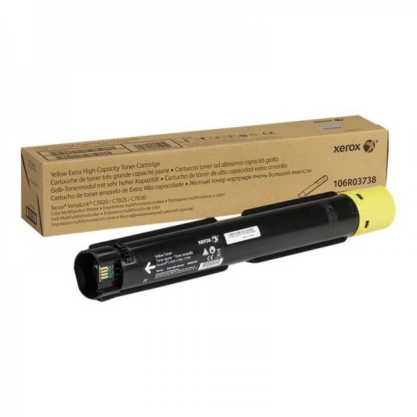 Original - Xerox VersaLink C7020/C7025/C7030 Amarillo Cartucho de Toner - 106R03738