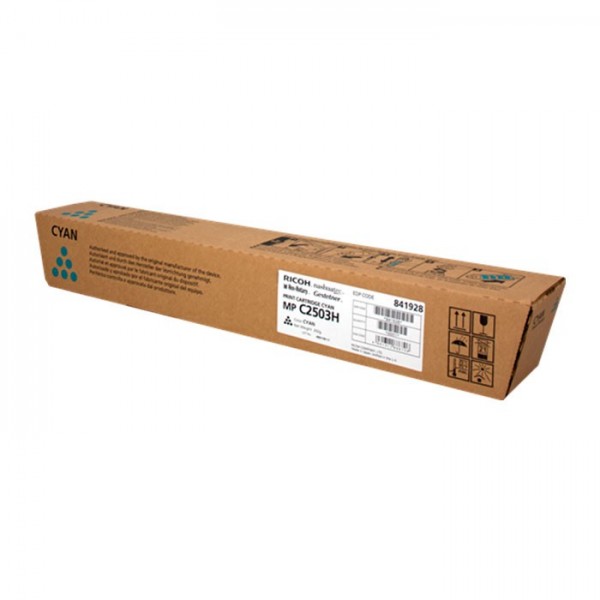 Original - Ricoh Aficio MP-C2503SP/MP-C2003SP/MP-C2004SP/MP-C2504SP Cyan Cartucho de Toner - 841928