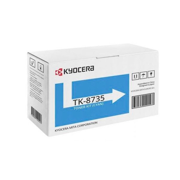 Original - Kyocera TK8735 Cyan Cartucho de Toner - 1T02XNCNL0/TK8735C