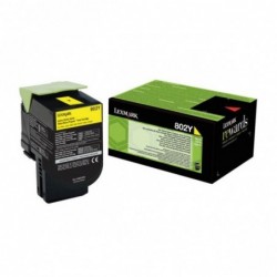 Original - Lexmark CX310/CX410/CX510 Amarillo Cartucho de Toner - 80C20Y0/802Y