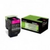 Original - Lexmark CX410/CX510 Magenta Cartucho de Toner - 80C2HM0/80C2HME/802HM