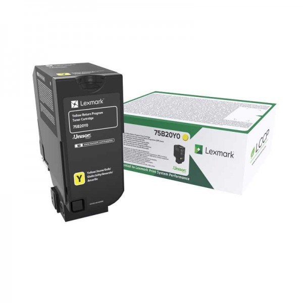 Original - Lexmark CS727/CS728/CX727 Amarillo Cartucho de Toner - 75B20Y0