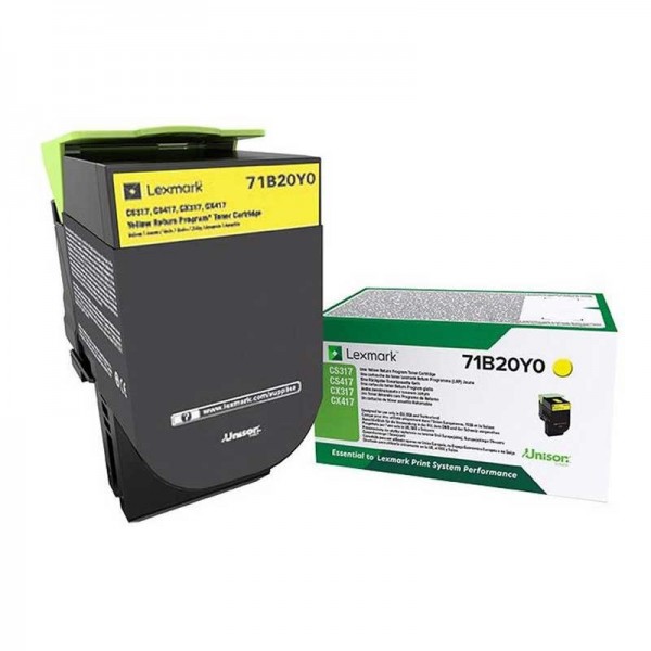 Original - Lexmark CS317/CS417/CS517/CX317/CX417/CX517 Amarillo Cartucho de Toner - 71B20Y0