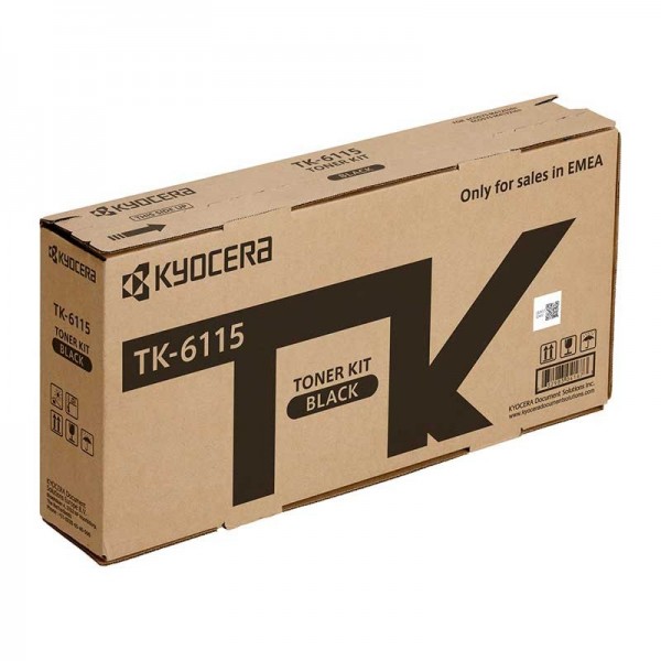 Original - Kyocera TK6115 Negro Cartucho de Toner - 1T02P10NL0 Original - Kyocera TK6115 Negro Cartucho de Toner - 1T02P10NL0