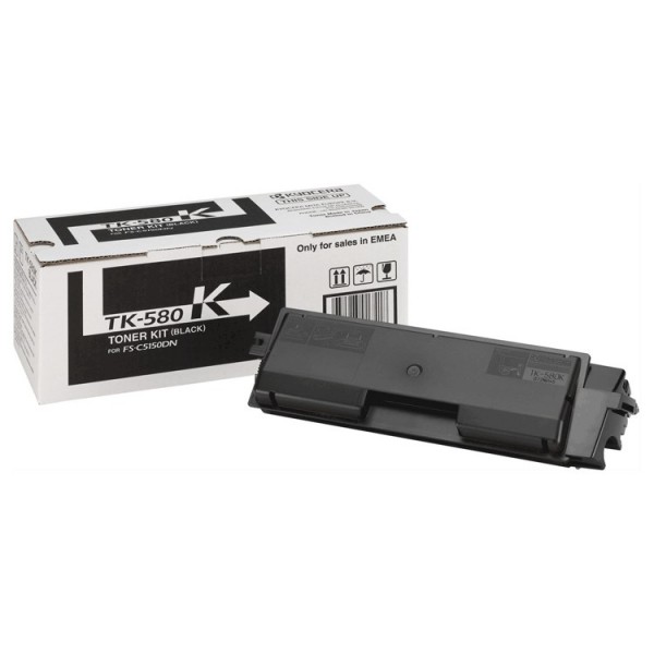 Original - Kyocera TK580 Negro Cartucho de Toner - 1T02KT0NL0/TK580K