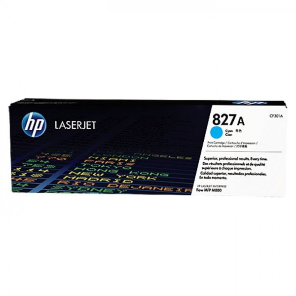 Original - HP CF301A Cyan Cartucho de Toner - 827A Original - HP CF301A Cyan Cartucho de Toner - 827A