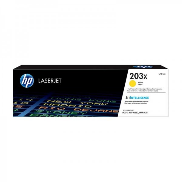 Original - HP CF542X Amarillo Cartucho de Toner - 203X