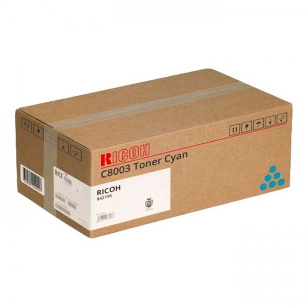 Original - Ricoh Aficio MPC6503SP/MPC8003SP/IMC6500/IMC8000 Cyan Cartucho de Toner - 842195/C8003C