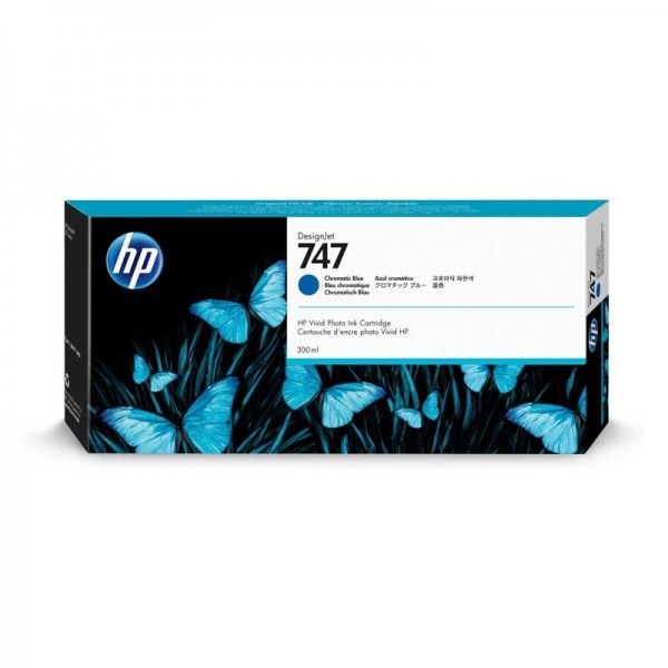 Original - HP 747 Azul Cartucho de Tinta - P2V85A