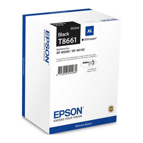 Original - Epson T8661 XL Negro Cartucho de Tinta - C13T866140