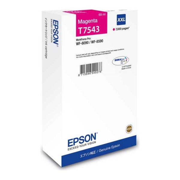 Original - Epson T7543 Magenta Cartucho de Tinta - C13T754340