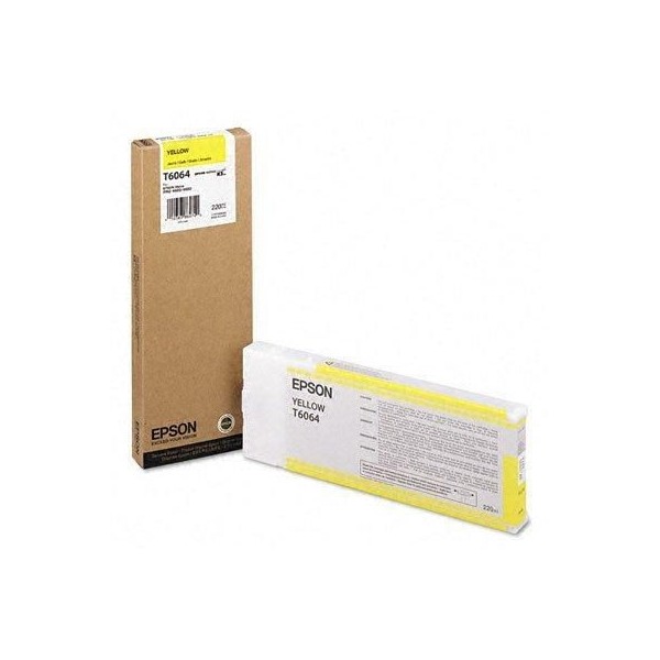 Original - Epson T6064 Amarillo Cartucho de Tinta - C13T606400