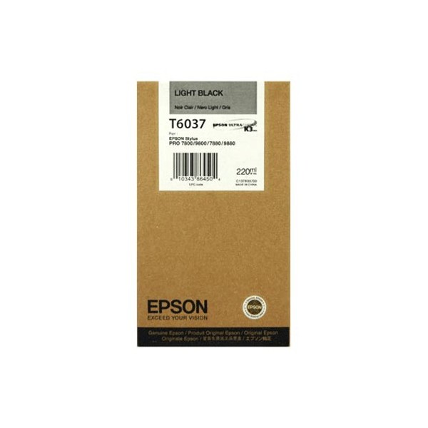 Original - Epson T6037 Negro Light Cartucho de Tinta - C13T603700 Original - Epson T6037 Negro Light Cartucho de Tinta - C13T603700