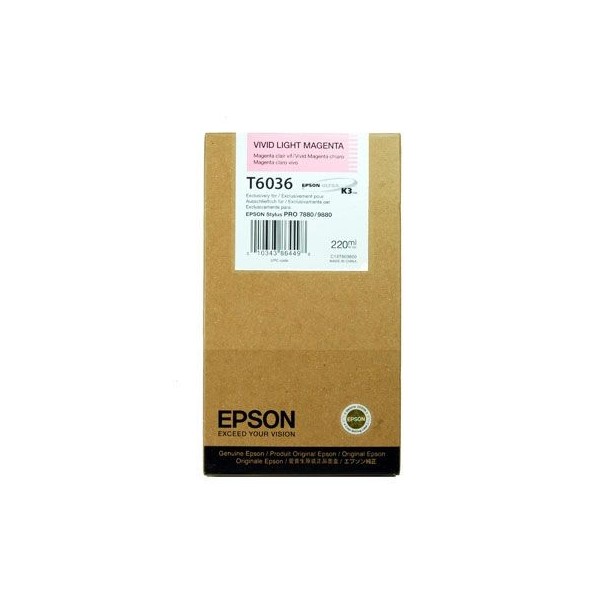 Original - Epson T6036 Magenta Light Cartucho de Tinta - C13T603600 Original - Epson T6036 Magenta Light Cartucho de Tinta - C13T603600
