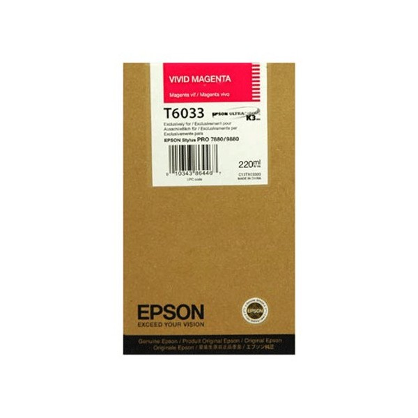 Original - Epson T6033 Magenta Cartucho de Tinta - C13T603300