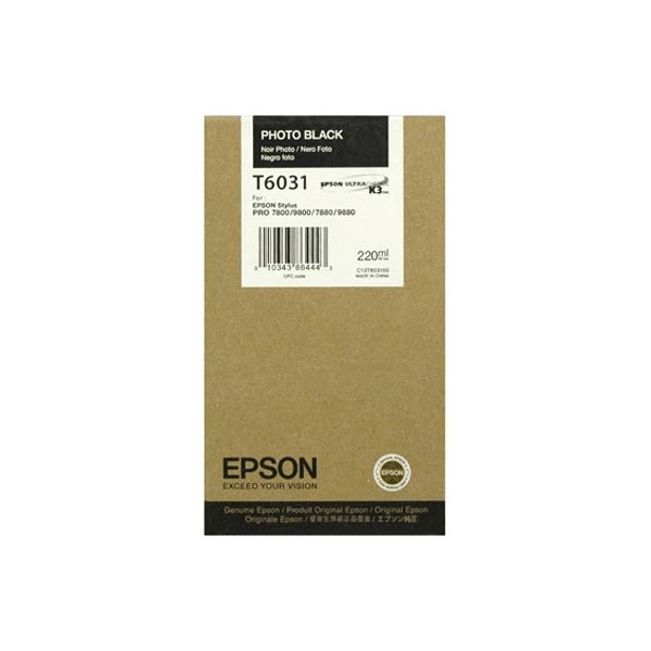 Original - Epson T6031 Negro Photo Cartucho de Tinta - C13T603100