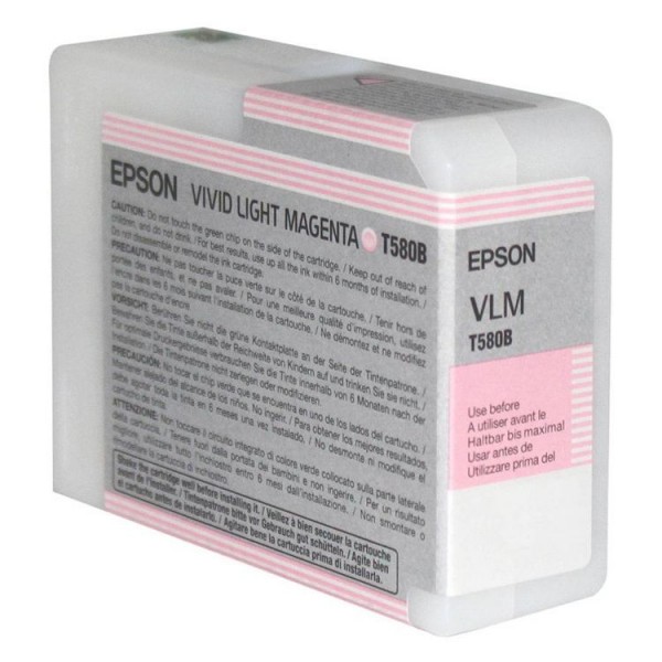 Original - Epson T580B Magenta Light Vivido Cartucho de Tinta - C13T580B00