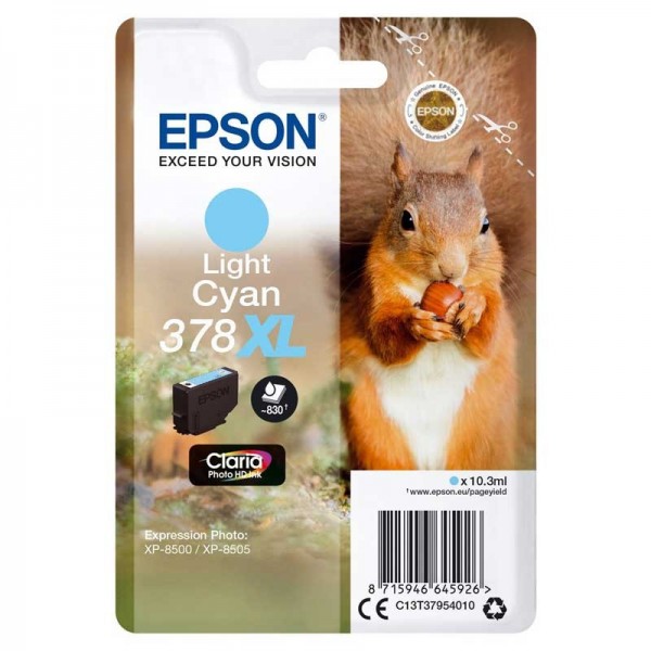 Original - Epson 378XL Cyan Light Cartucho de Tinta - C13T37954010