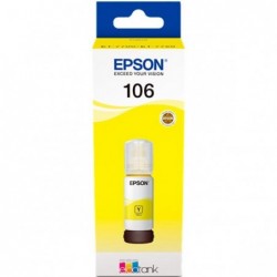 Original - Epson 106 Amarillo Botella de Tinta - C13T00R440