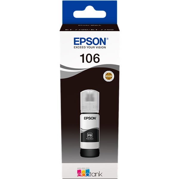 Original - Epson 106 Negro Photo Botella de Tinta - C13T00R140